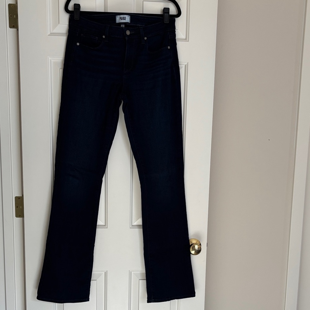 PAIGE Manhattan high rise bootcut Midnight Blue Women's Boot Cut Jeans size 30 👖